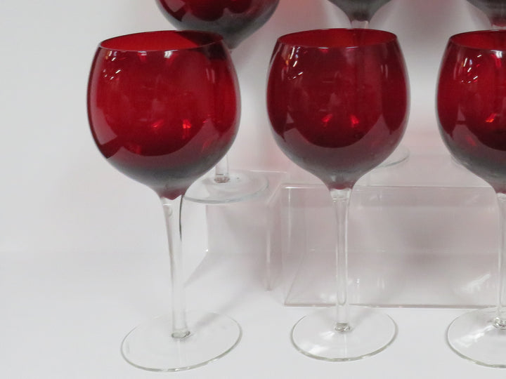Lenox Ruby Gems Wine Glasses