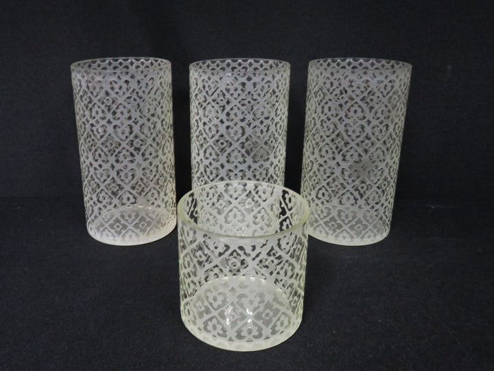 Set of Glass Candleholders