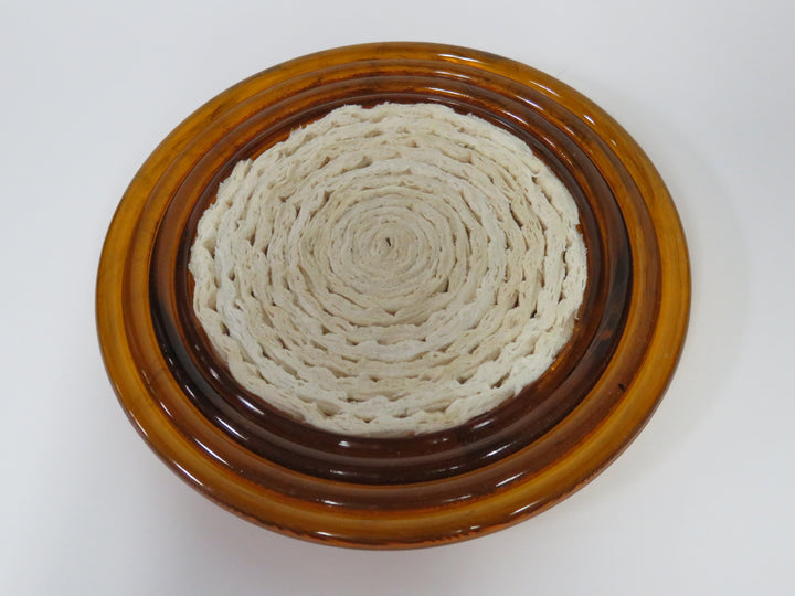 MCM Lucite Amber Coasters