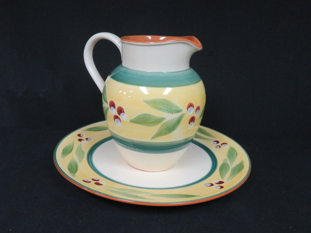 Crate & Barrel Platter & Pitcher