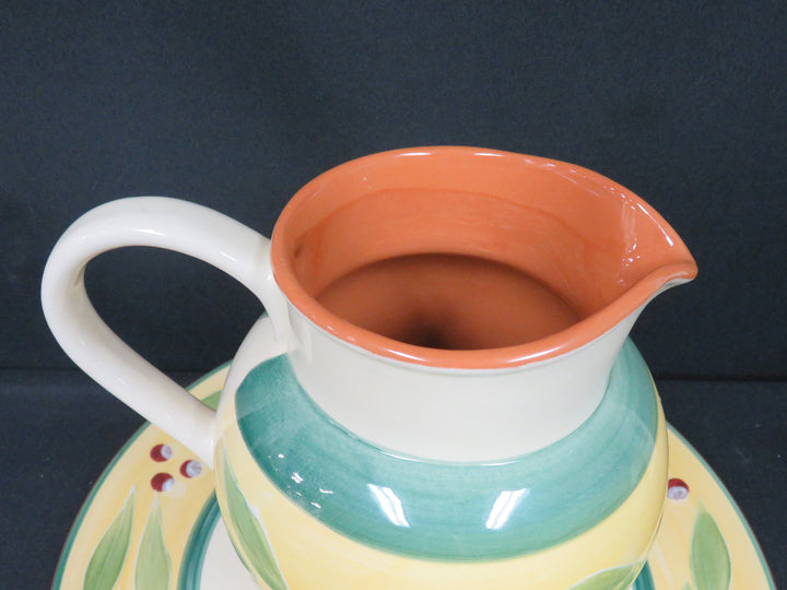 Crate & Barrel Platter & Pitcher