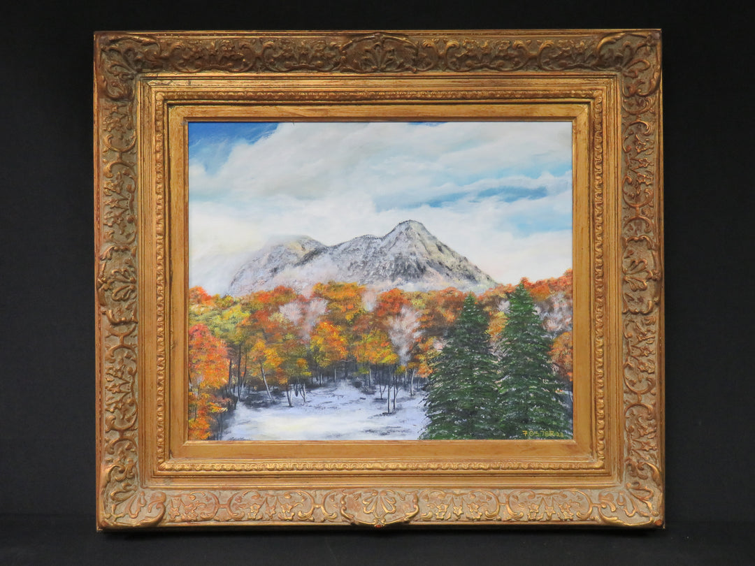 Oregon Fall Mountain Scene Painting