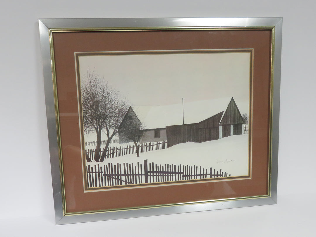 Jacques Deperthes Lithograph Farm Print