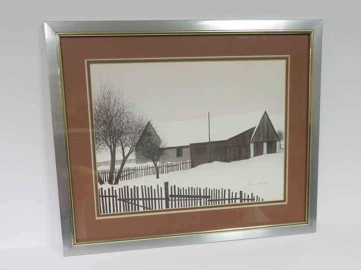 Jacques Deperthes Lithograph Farm Print