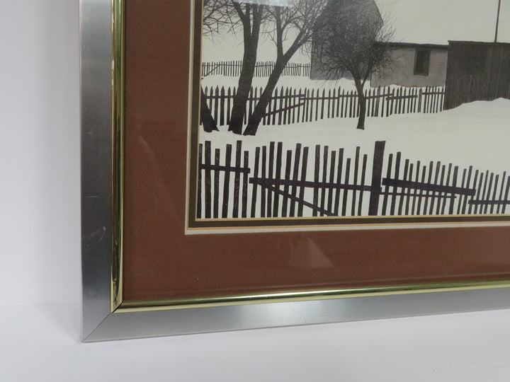 Jacques Deperthes Lithograph Farm Print