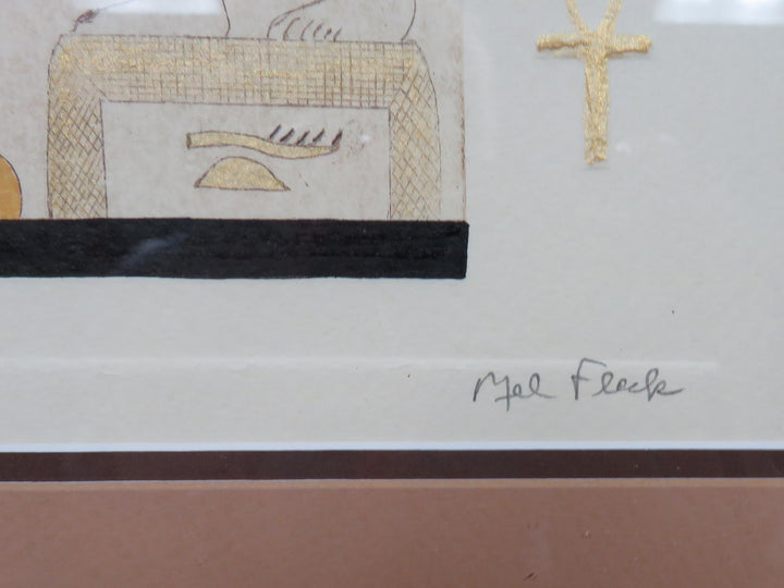 Hand Colored Etching