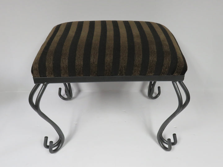 Striped Footstool