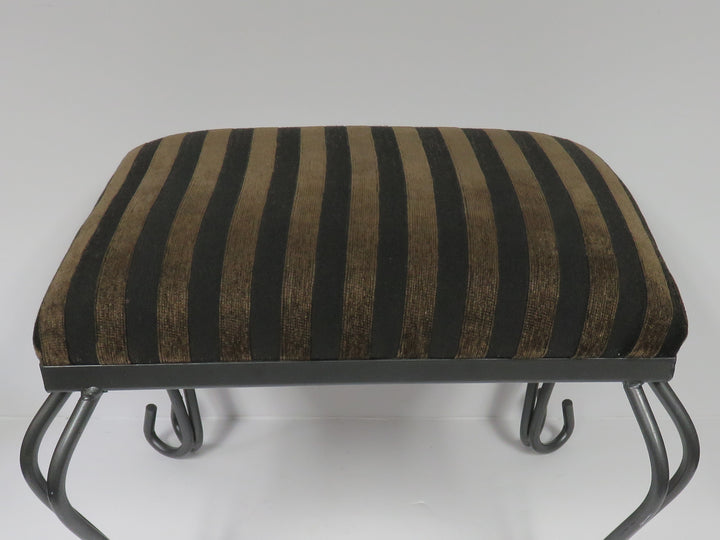 Striped Footstool