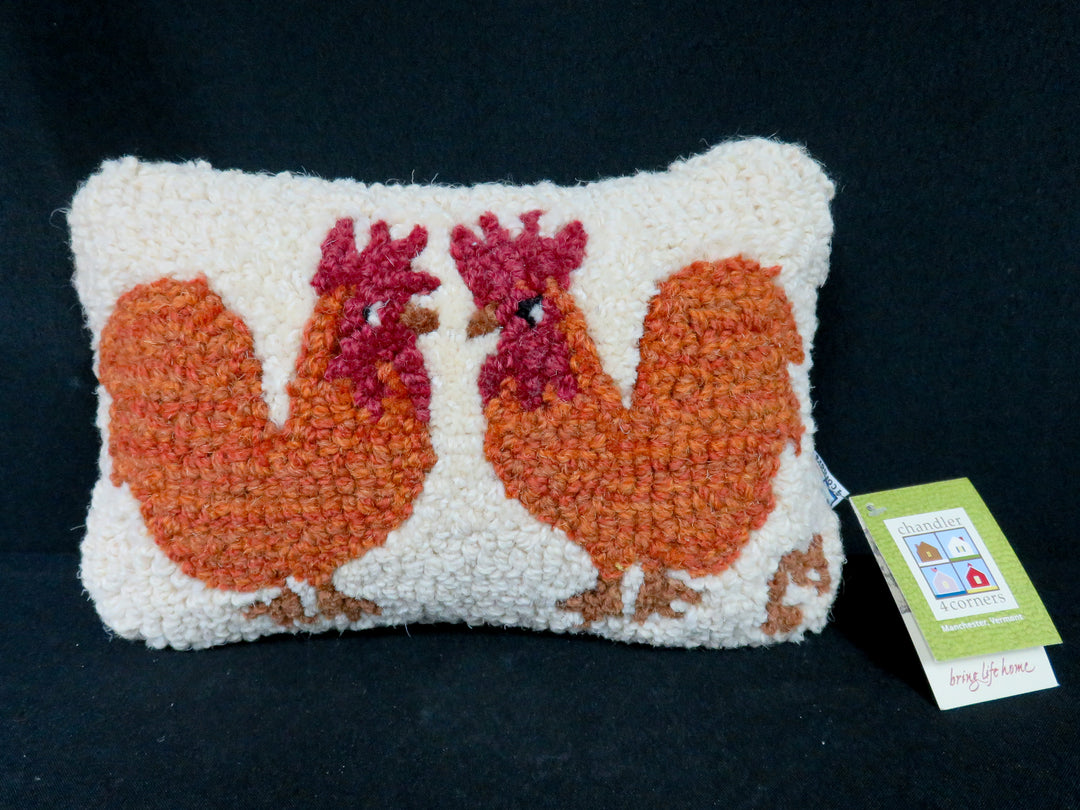 Chandler Four Corners Hooked Pillow