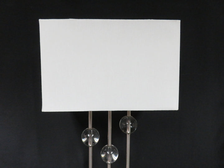 Glass and Metal Table Lamp