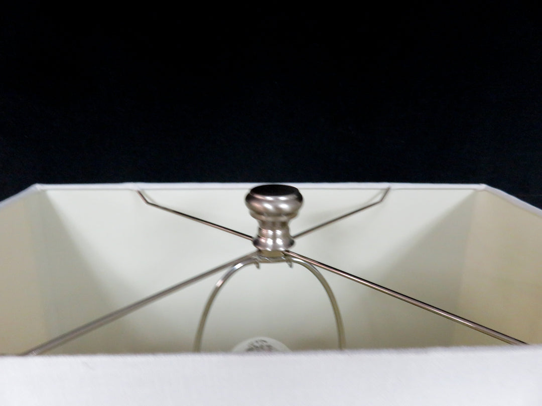 Glass and Metal Table Lamp