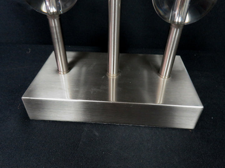 Glass and Metal Table Lamp