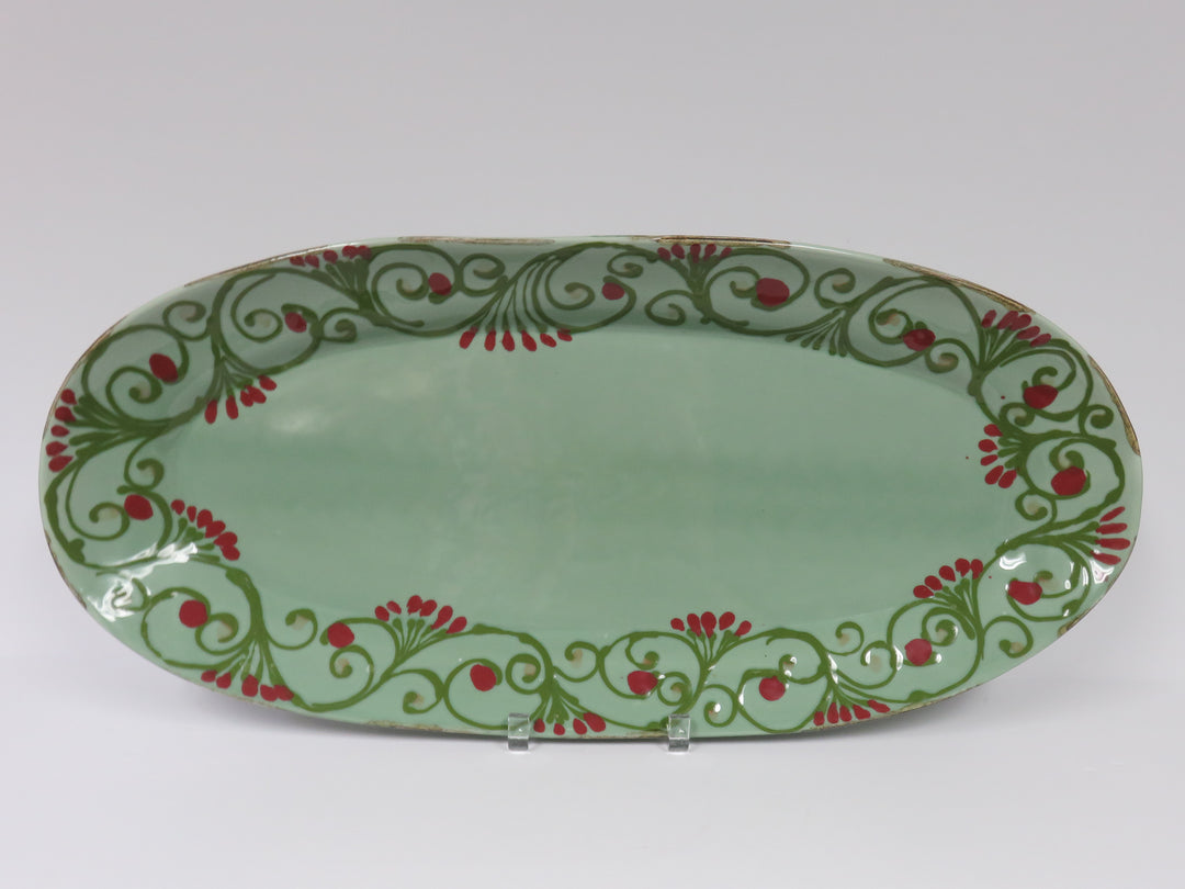 Vietri Green and Red Platter