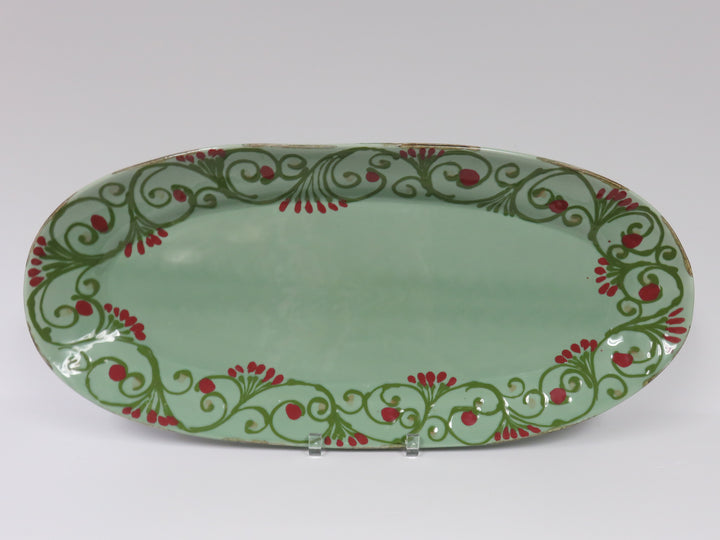 Vietri Green and Red Platter