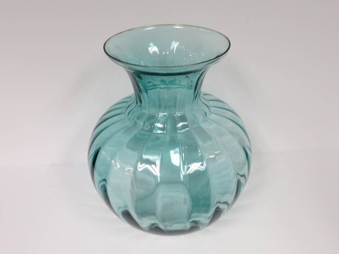 Aqua Glass Vase
