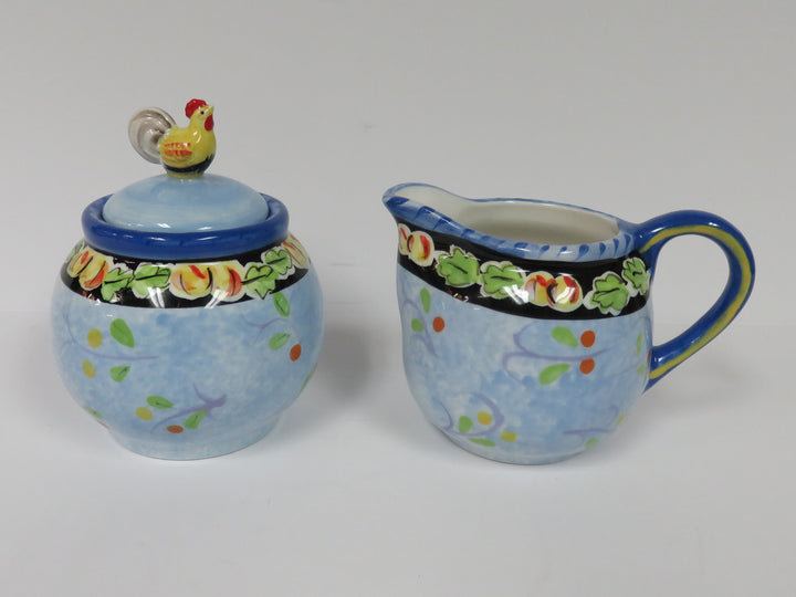 Sponge Painted Coffee Set
