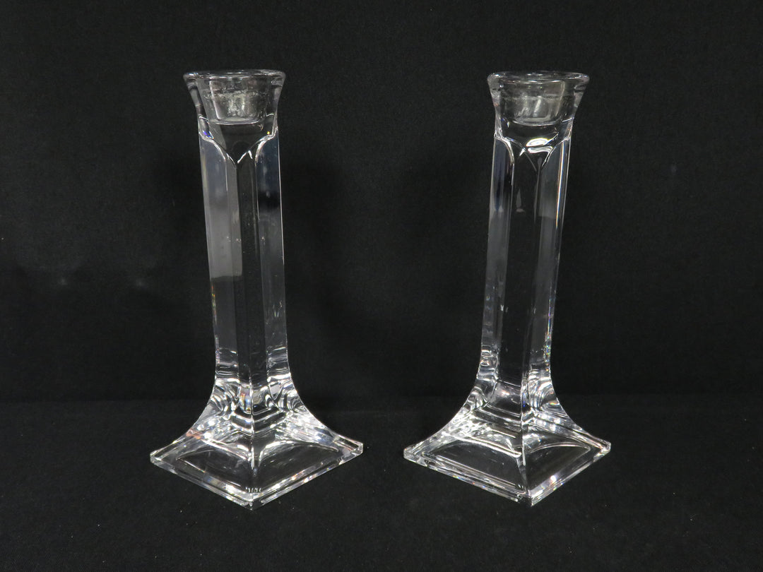 Glass Column Candlesticks