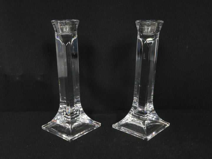 Glass Column Candlesticks
