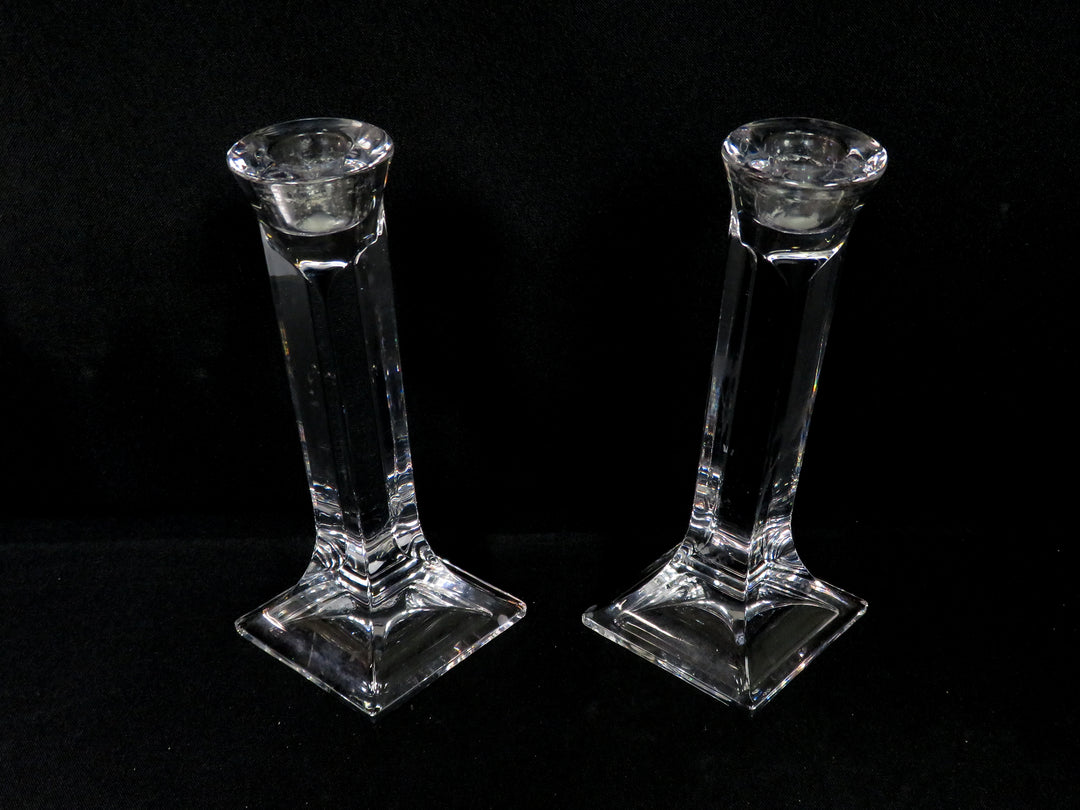 Glass Column Candlesticks