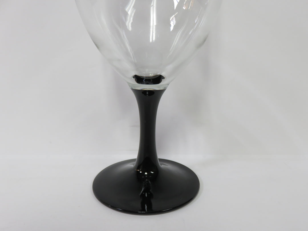 Black Stemmed Luminarc Domino Glasses