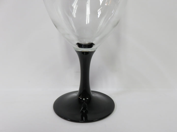 Black Stemmed Luminarc Domino Glasses