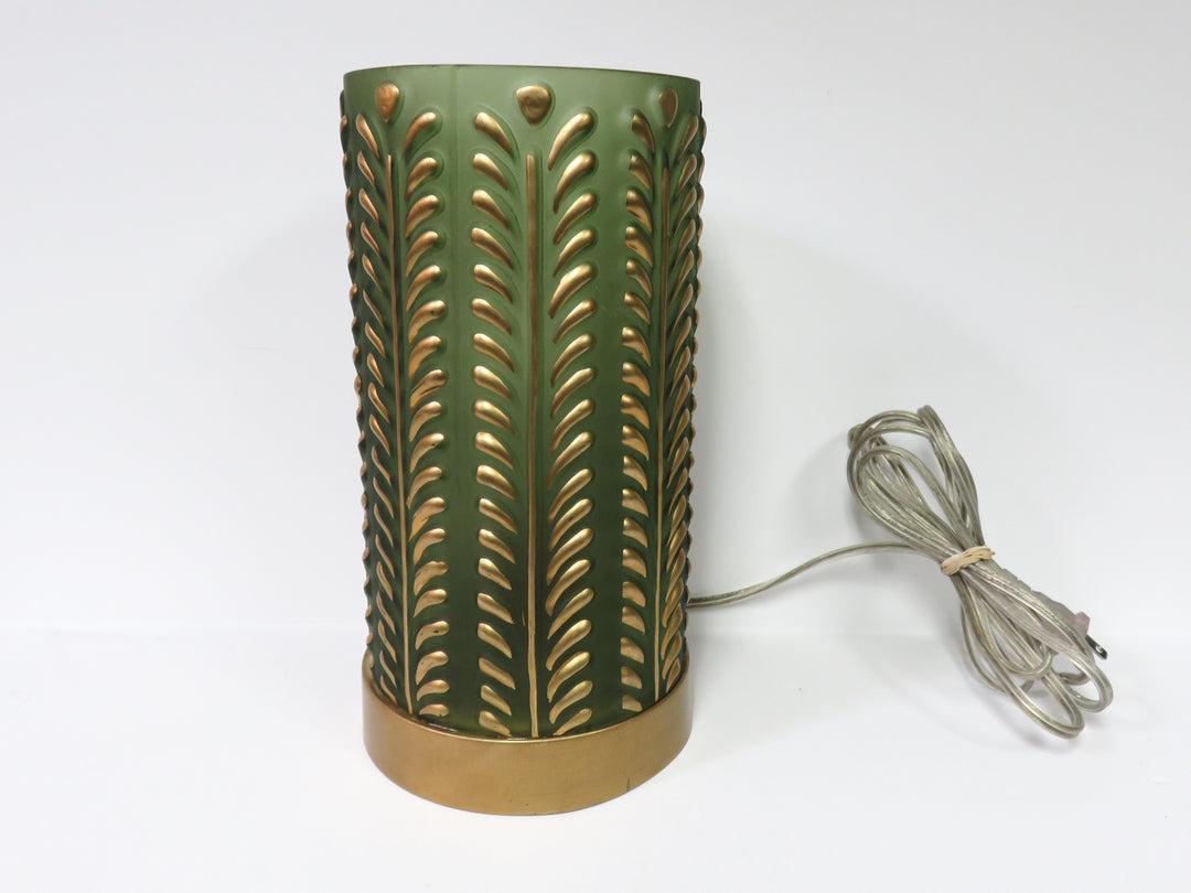 Green Glass Accent Lamp