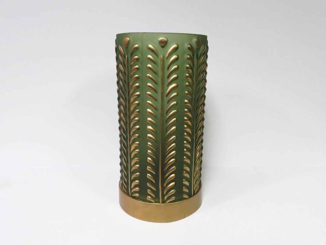 Green Glass Accent Lamp