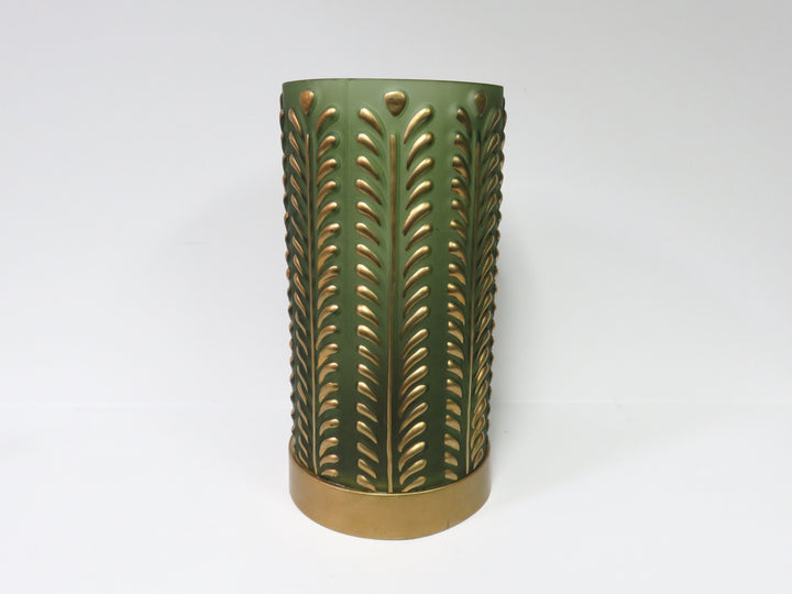 Green Glass Accent Lamp