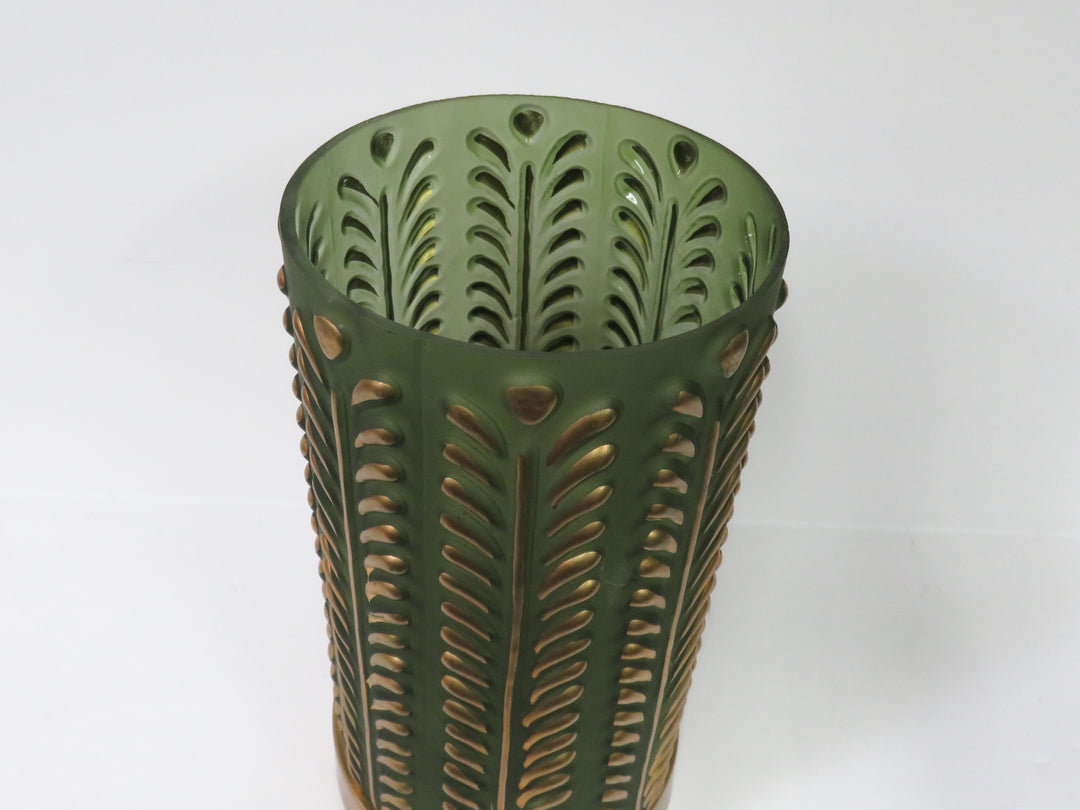 Green Glass Accent Lamp