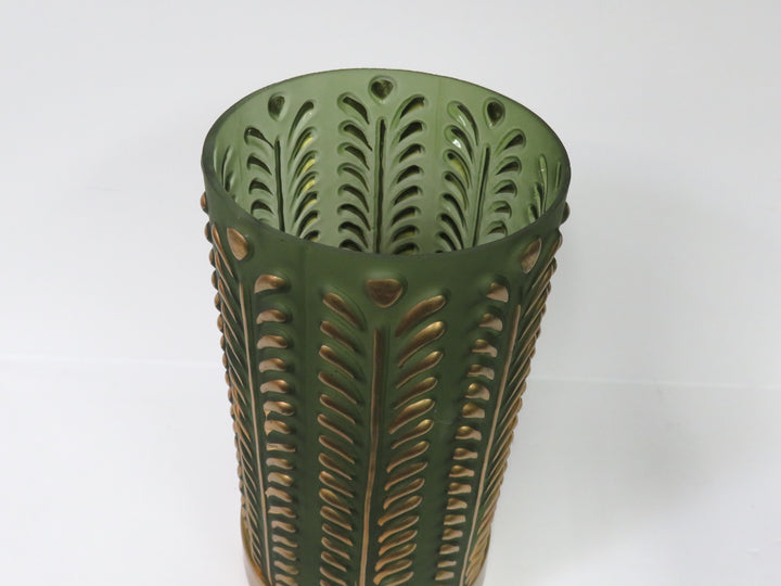 Green Glass Accent Lamp