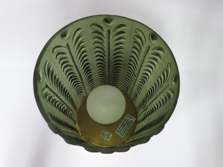 Green Glass Accent Lamp