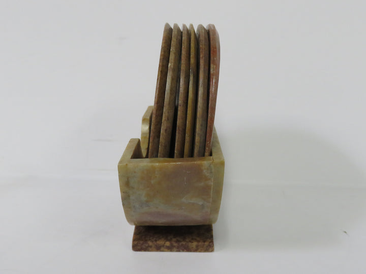 Vintage Soap Stone Coaster Set