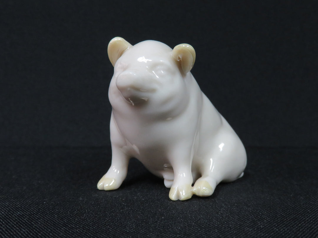Belleek Pig Figurine