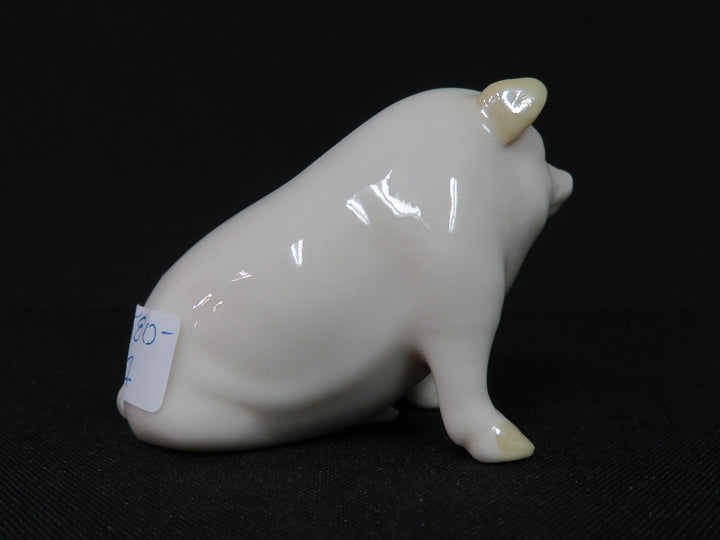Belleek Pig Figurine