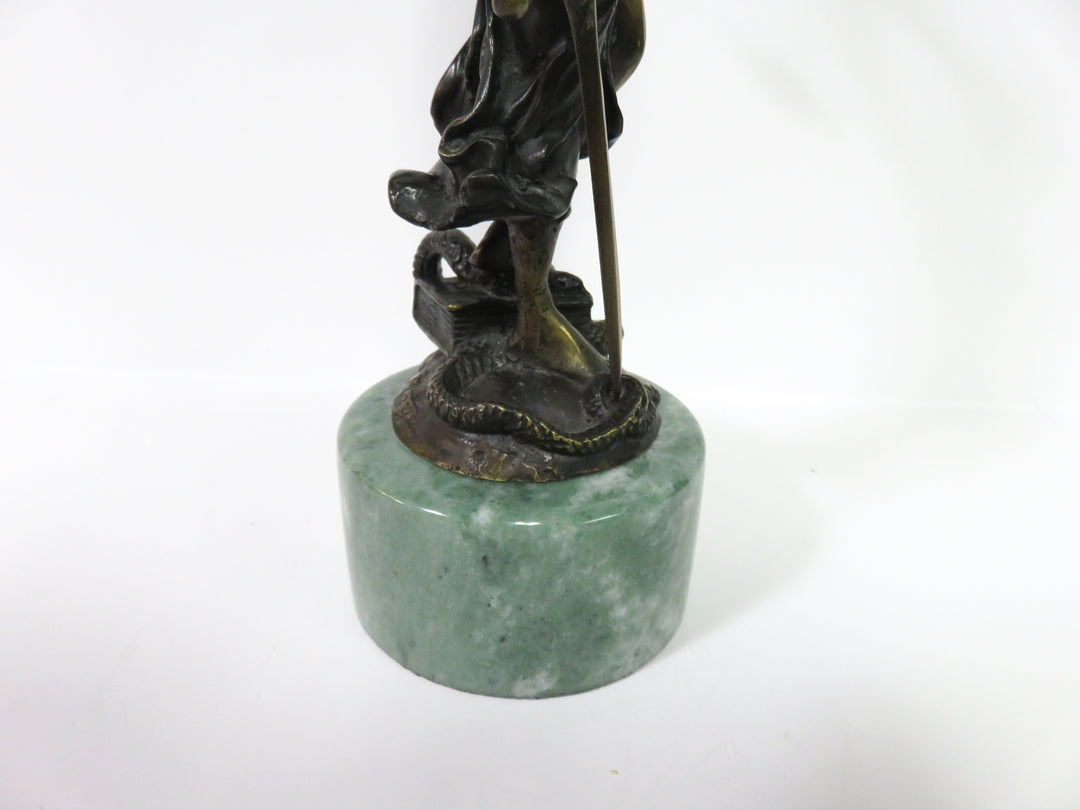 Mounted "Blind Justice" Sculpture