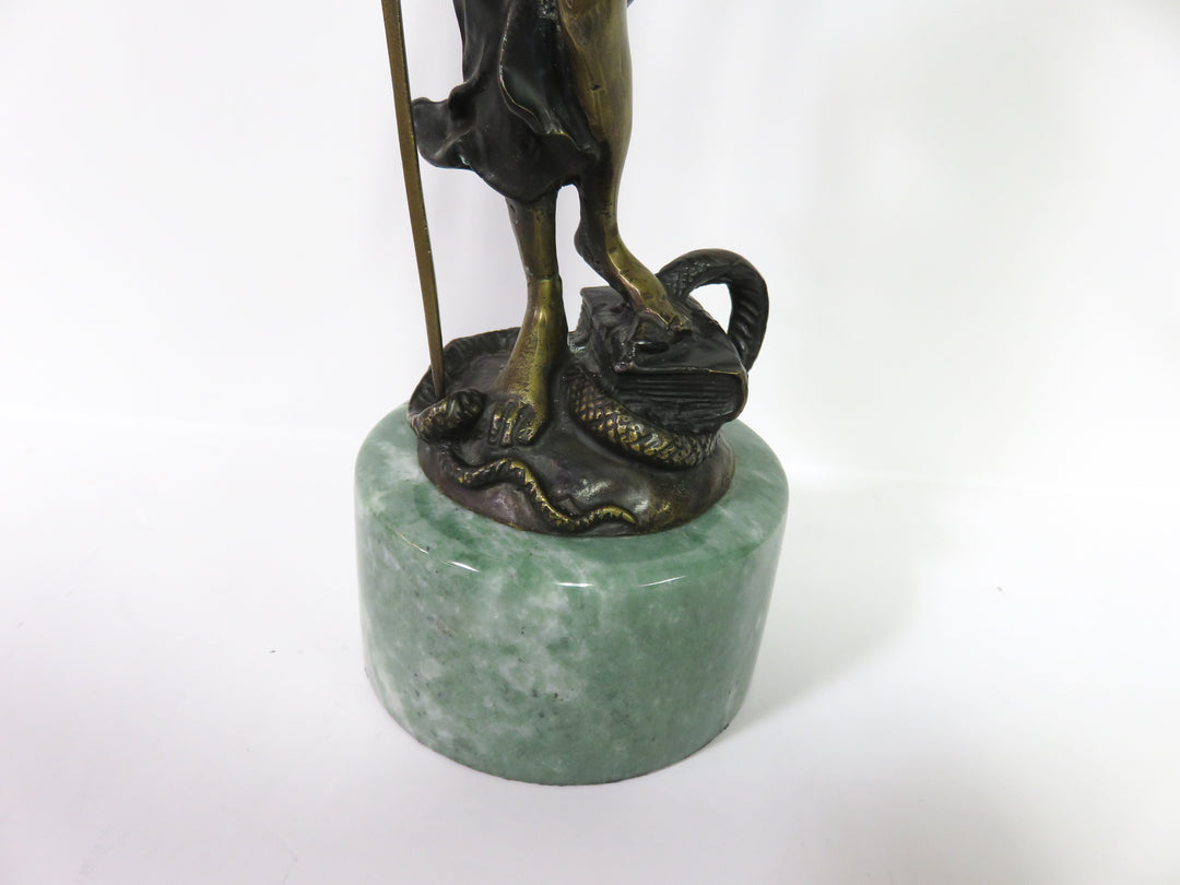Mounted "Blind Justice" Sculpture