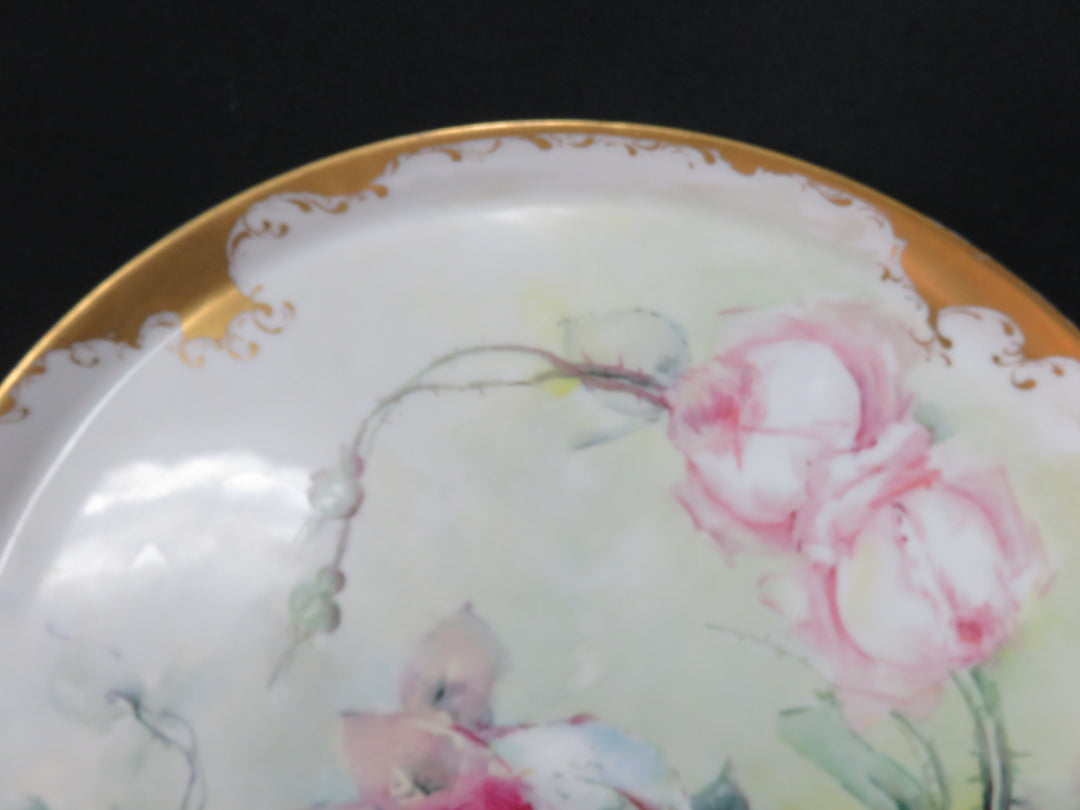 Antique Limoges Floral Tray