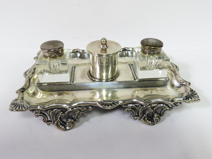 Sheffield Style Victorian Ink Stand
