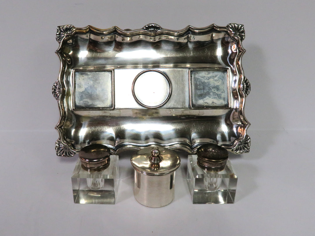 Sheffield Style Victorian Ink Stand