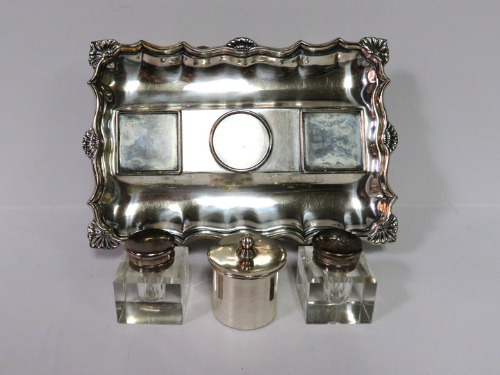 Sheffield Style Victorian Ink Stand