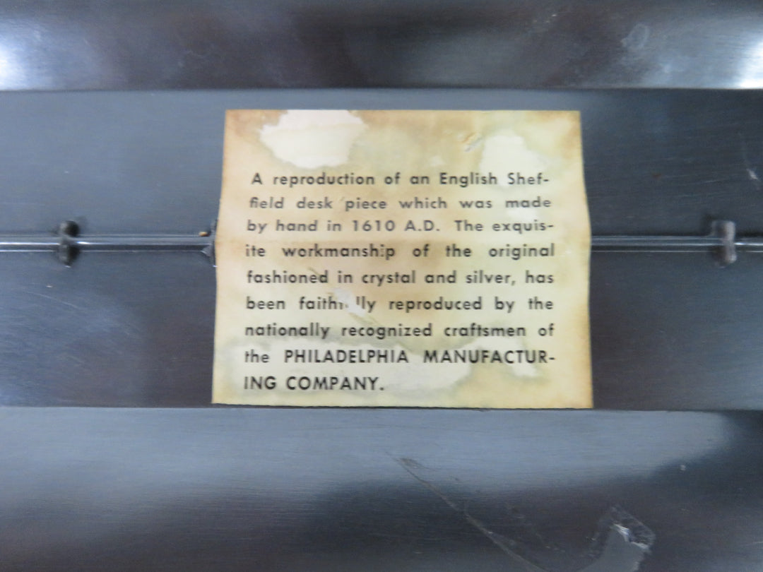 Sheffield Style Victorian Ink Stand