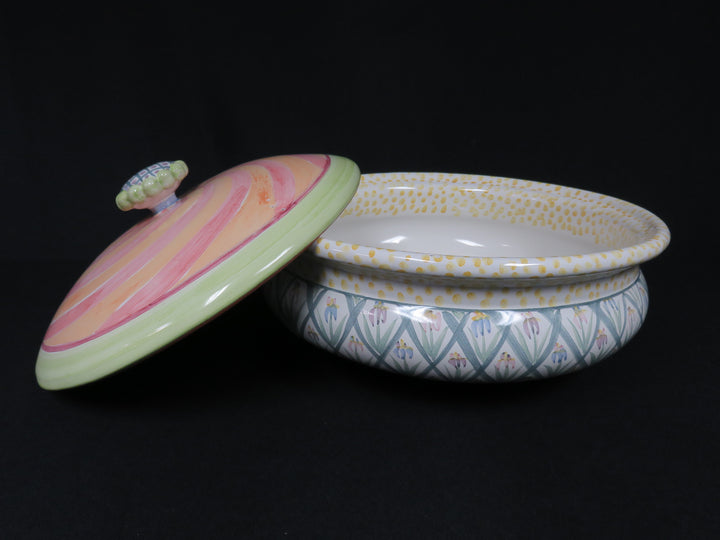 MacKenzie-Childs Covered Bowl