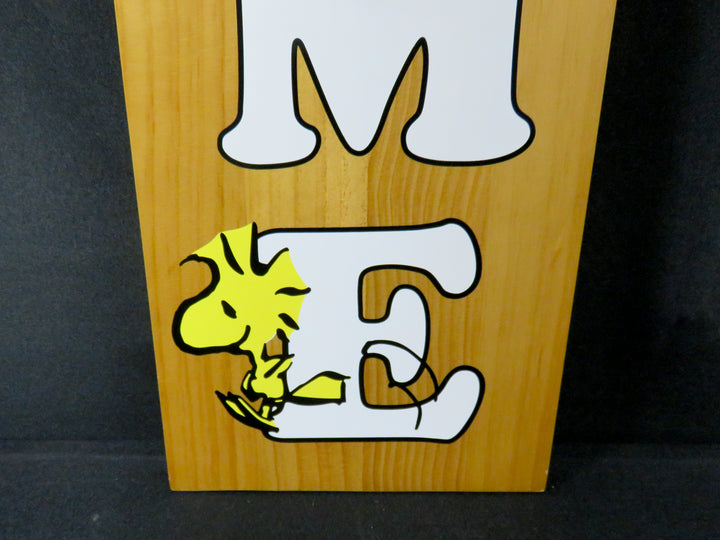 Wood Welcome Plaque
