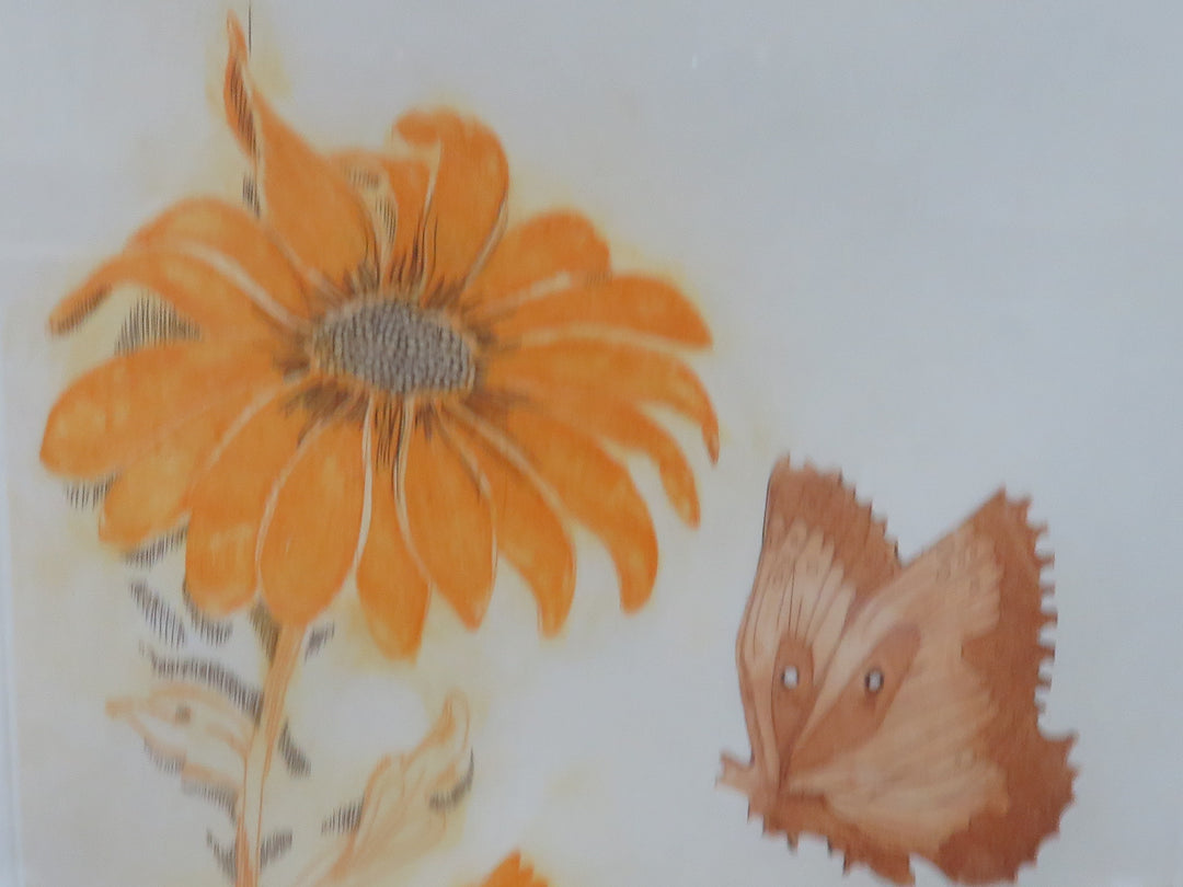 Signed Floral Print