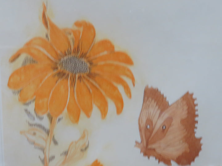 Signed Floral Print