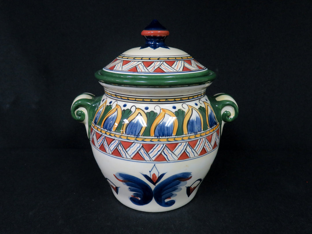 Hand Painted Biscuit Jar