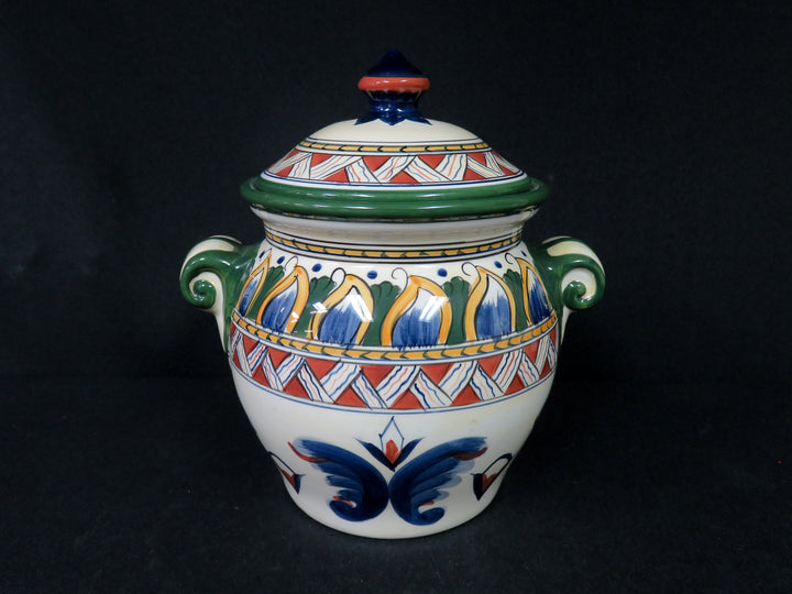 Hand Painted Biscuit Jar