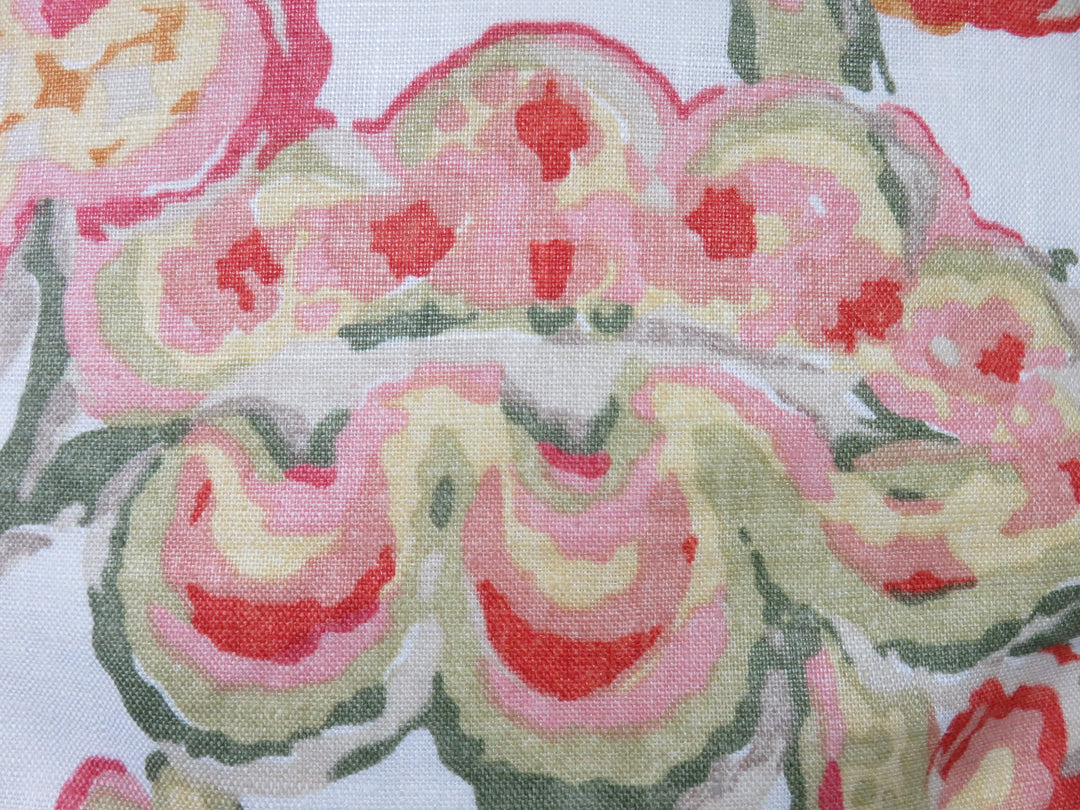 Floral Fringed Throw Pillow