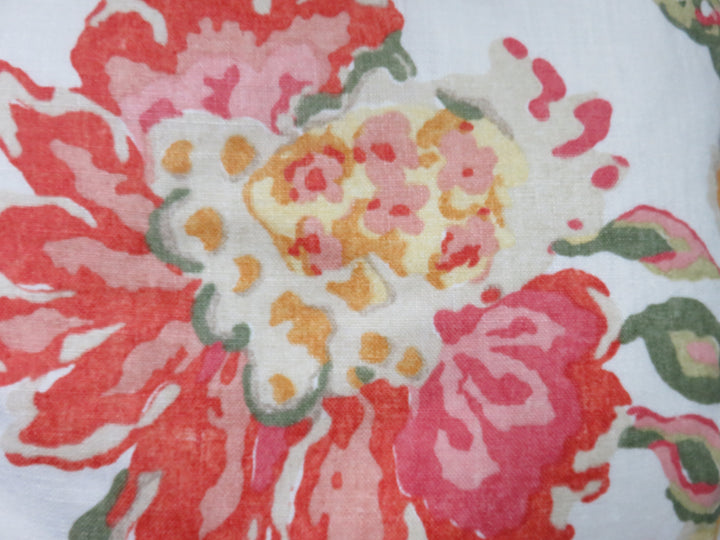 Floral Fringed Throw Pillow