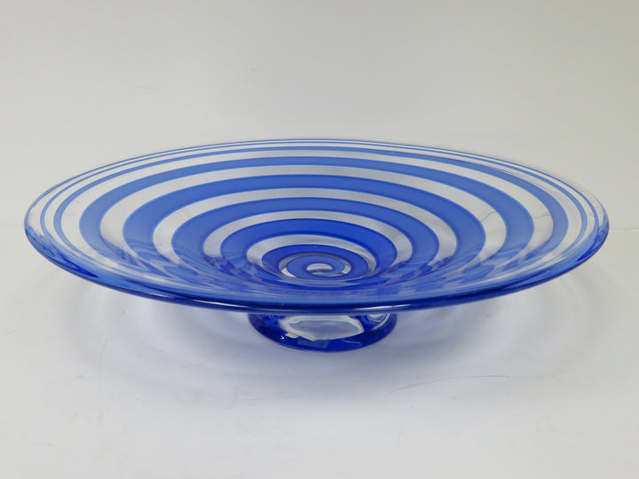 Cobalt Swirl Centerpiece Bowl